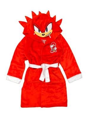 Sonic the Hedgehog Boys Character Robe, Knuckles Red, 10-12 US