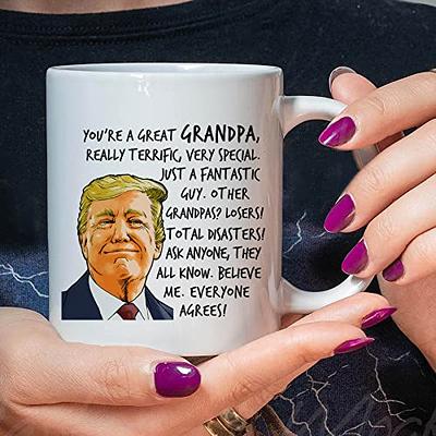 Donald Trump You're A Great Grandpa Merry Christmas Mug