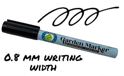 133 SUPPLY - 4 Pack Garden Marker Pen Permanent Markers Black (UV Fade  Resistant Marker Pens for Plant Markers Garden Markers Waterproof Pen Black