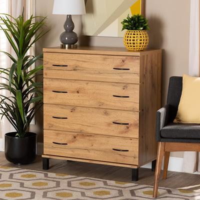 Shop Baxton Studio Abram Modern Farmhouse Industrial Oak Brown