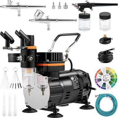 Paasche Airbrush TG-300R Double Action Gravity Feed Set and Compressor with Tank