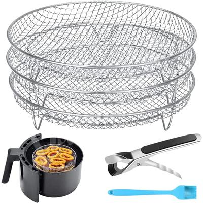 Air Fryer Steel Rack for Ninja Dual Basket Silicone Pot Baking Liner  Accessories