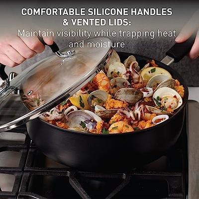 Nonstick Cookware Set 14 Piece Induction Stackable, Detachable