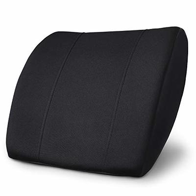 KOKYPLO Memory Foam Lumbar Support Back Cushion Pillow Balanced Firmness  for Lower Back Pain Relief - Ideal Back Pillow for Office Chair,Car Seat,  Recliner, Bed (Black) - Yahoo Shopping