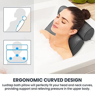 Luxury Soft Spa Cushion Bathtub Mattress, Full Body Spa Bath Pillow Mat  with Suction Cups, Non Slip Bath Pillow Mat for Comfort Back Rest, Head,  Neck