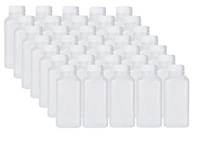 Elsjoy 18 Pack Plastic Juice Bottle, 12 Oz Clear Beverage Bottle