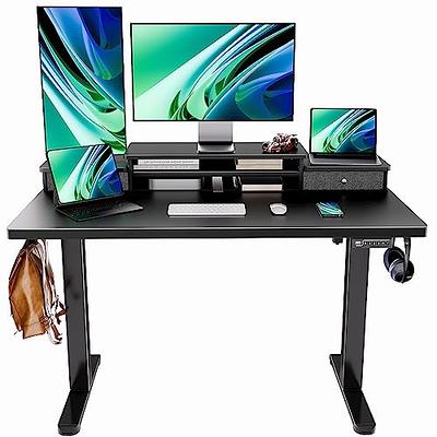 Claiks Standing Desk with Drawers, Stand Up Electric Standing Desk