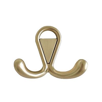 BRIGHTCOR Gold Wall Coat Hooks, Gold Hook for Classroom, Gold Hooks for Hat  and Clothes, Wall Mounted Towel Hooks for Bathrooms, Clothing Hooks for  Bedroom, Gold Double Hooks. (Golden, 6 Pack) 