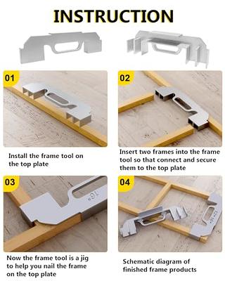 12/16 Inch Wall Measurement Framing Jig Aluminum Center Stud