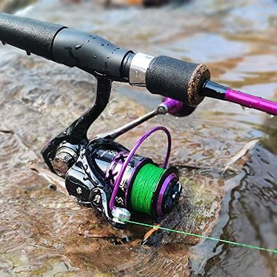 Sougayilang Spinning Combo, Stainless Steel Guides 2 Pieces Fishing Rod and  Reel Combo, Purple Fishing Pole with Spinning Reel Set for Crappie Trout-1.8m-2000  - Yahoo Shopping