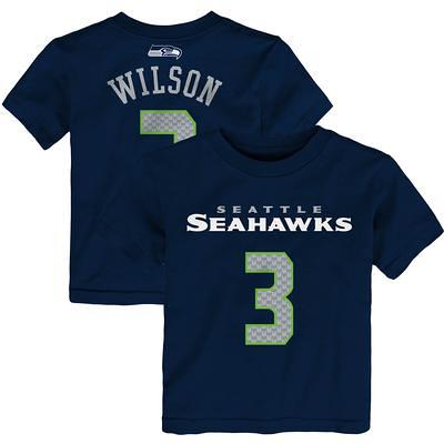 Men's Nike Russell Wilson Navy Denver Broncos Player Name & Number T-Shirt