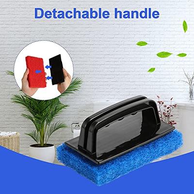 Hand-held Sponge Swimming Pool Brush,hand-held Bath Scrubber,heavy Duty  Scrub Sponges,sponge Brush,tile Scrub Brush For Cleaning Pool Walls & Tile  Of