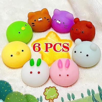 6 Pcs Mochi Squishy Toys for Kids Party Favors, Mini Round Animals Toys  Kawaii Squishies for Classroom Prizes, Easter Basket and Goodie Bag  Stuffers, Stress Balls Fidget Toys Bulk for Kids 