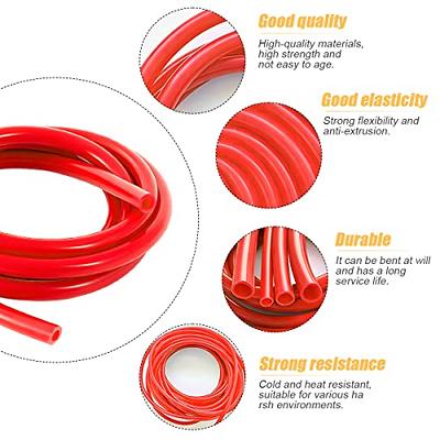 Silicone Vacuum Tubing Hose Line, 10 Ft 1/4 (6mm) Inner Diameter Hose,  High Tempterature 130PSI Max Pressure for Multiple Use, Auto Replacement