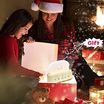 Creative Toast Bread Led Night Light Usb Rechargeable Timing Led Cute Sleep  Night Light Household Switch Lamp Table Decor Lamps