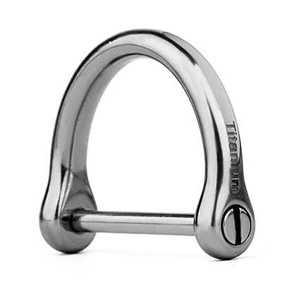 TISUR D-Rings with Screw Shackle Horseshoe U Shape Key Ring DIY