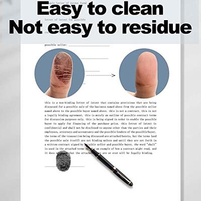 Fingerprint Ink Pad - Law Enforcement Dark Inkless Fingerprint Ink Pad - Black  Stamp Ink - Yahoo Shopping