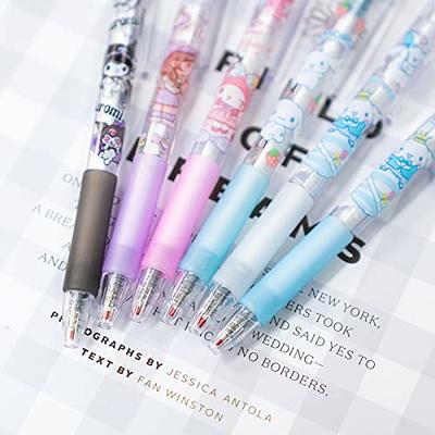 6PCS/Set Kawaii Gel Pen 0.5mm Cute Ballpoint Retractable Students Writing  Cartoon School Supplies Stationery Office Accessories