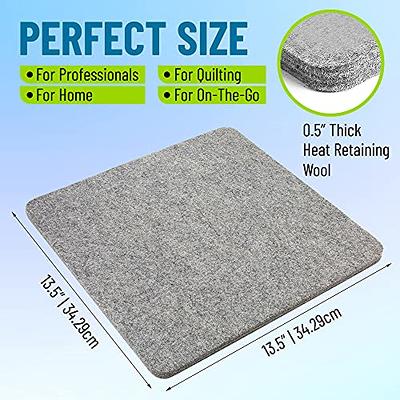 13.5 x 13.5 Wool Pressing Mat - Quilting Ironing Pad - Easy Press - Great  for Quilting, Ironing & Sewing.1/2 Thick Includes a Silicone Iron Rest and  Purple Thang - Yahoo Shopping
