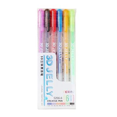 Magic Feier 3D Jelly Pen Set, Gel Pens Suitable on Glass for DIY Painting  Drawing Coloring, Plastic (6 Colors) - Yahoo Shopping