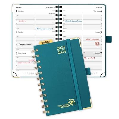 Academic Planner 2023-2024 - Hourly 2023-2024 Planner Weekly and Monthly -  Appointment Book with Flexible Cover, Twin-Wire Binding - Simple Design for  Productivity. June 2023 - July 2024-6.5 x 8.5