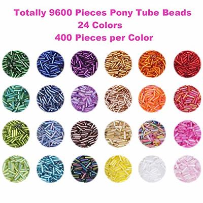 Quefe QUEFE 9600pcs 4mm Glass Seed Beads Kit for Jewelry Making