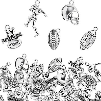 Football Charms Compatible with Pandora Bracelet Necklace 925 Sterling  Silver Sport Love Ball Charm Beads Jewelry