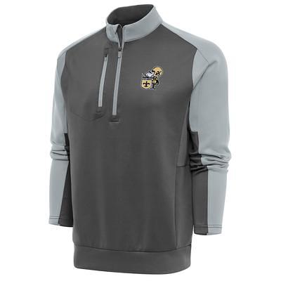 Antigua Men's New Orleans Saints Grey Compass Polo