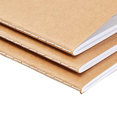 24 Pack Lined Kraft Paper Notebook Bulk Set, Travel Journals with 80 Pages  for Students, Travelers, Kids, Office Supplies (4x8 In)