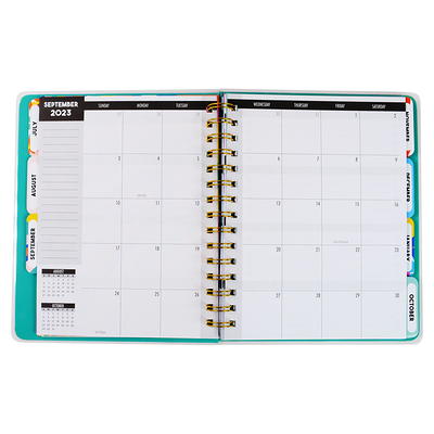 Pen+Gear Daily Planner, July 2022-June 2023, Blue Leatherette