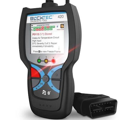 OBD2 Scanner Bluetooth, Car Code Reader with Exclusive APP for iOS &  Android, Auto Car Diagnostic Scan Tool with Performance Test Battery Test  Check