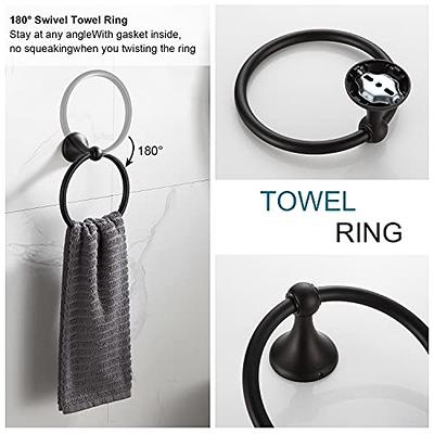 4 Pcs Double Towel Hooks for Bathrooms, Adjustable angle 304