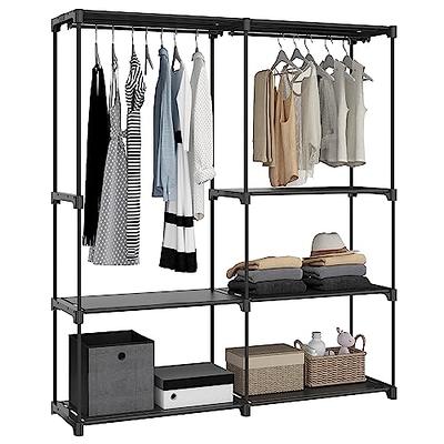 Closet Kit with Hanging Rods & Shelves - Corner Closet System - Closet  Shelves - Closet Organizers and Storage Shelves (White, 66 inches Wide) Closet  Shelving - Yahoo Shopping