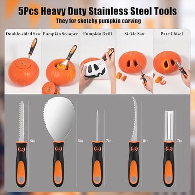 Halloween Pumpkin Carving Kit 10 PCS Professional Carving Knife Tools Set