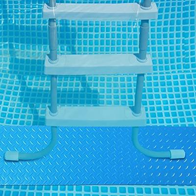 Fiunkes Thicker Pool Mat for Pool Bottom, Non Slip Under Pool Bottom Pad,  Swimming Pool Ladder Mat for Above Ground Pool, Pool Mats for Deck, Pool