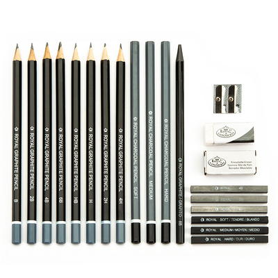 Clamshell Art Sets - Drawing Pencil W/Sketchbook