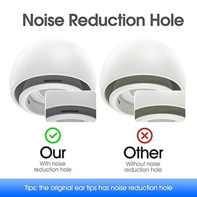 [3 Pairs] Replacement Ear Tips for Airpods Pro and Airpods Pro 2nd  Generation with Noise Reduction Hole,Silicone Ear Tips for Airpods Pro with