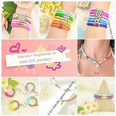 6pcs Multicolor Polymer Clay Beaded String For Diy Jewelry Making
