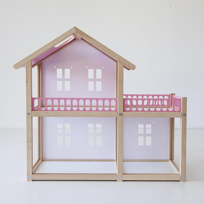 Wooden pretend play doll house