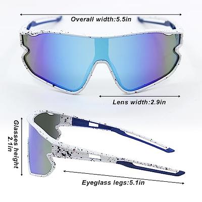 Fashion Oversized Shield Sunglasses Men's Women Windproof Sports Goggles  Glasses