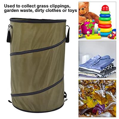 FOUF Collapsible Trash Can, 30 Gallon 113L Pop Can and Leaf Bag