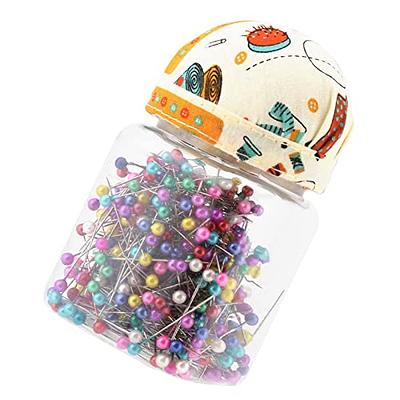 Sewing Pins 500 Pcs Beads Needles Quilting Pins, Colorful Ball Head Straight  Sewing Pins, Fabric Covered Dressmaking Pin Cushion Bottle Sewing Craft  Sewing Decorations - Yahoo Shopping