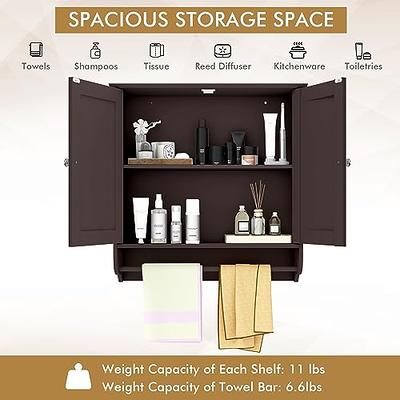 Oversized Bathroom Medicine Cabinet Wall Mounted Storage With Mirror,  Hanging Bathroom Wall Cabinet Organizer - Yahoo Shopping