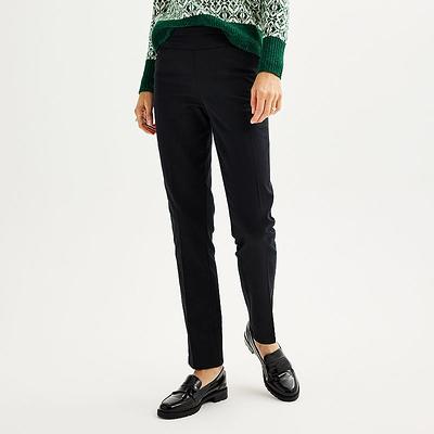 Women's Croft & Barrow® Effortless Stretch Pull-On Straight-Leg Pants,  Size: 18, Black - Yahoo Shopping