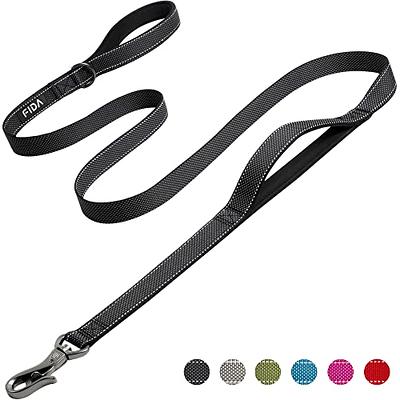 Fida 6 FT Heavy Duty Dog Leash with 2 Comfortable Padded Handles, Traffic  Handle & Advanced Easy Snap Hook, Reflective Walking Lead for Large, Medium  & Small Breed Dogs, Black - Yahoo Shopping