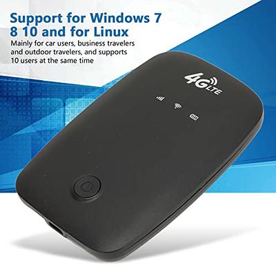 Portable 4G WiFi Hotspot Router, LTE Mobile Router with SIM Card