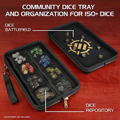 ENHANCE Tabletop Community DnD Dice Case and Dice Rolling Tray