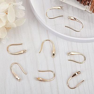 Beebeecraft 10Pcs 925 Sterling Silver Earring Hooks Rhinestone French Ear  Wires Hooks with Open Loop Hole for Women Girls DIY Earring