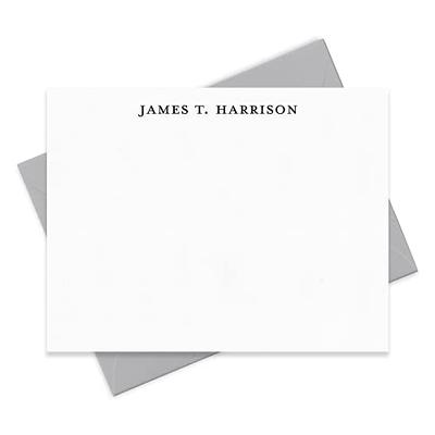 Curio Press Personalized Stationery Flat Note Cards and Envelopes