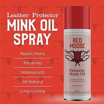 Mink Oil Spray - Waterproof Leather Shoe Protector and Boot Repair - Red  Moose - Yahoo Shopping